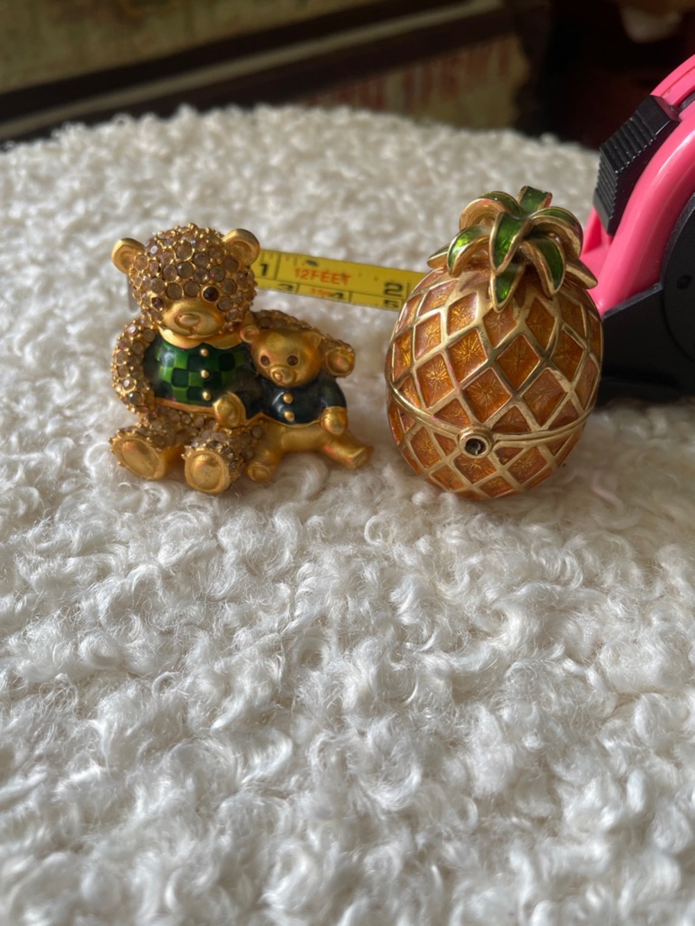 Vintage Estée Lauder Solid Perfume Compact Set - Pineapple & Bear Hug